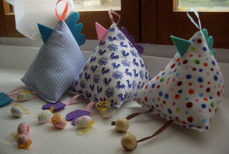 patron patchwork poule