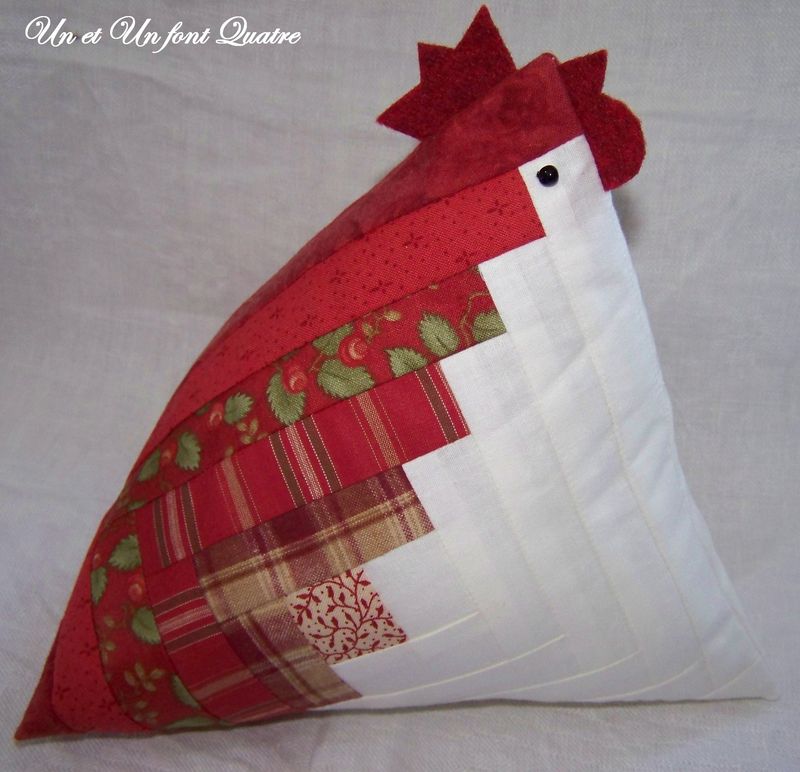 patron patchwork poule