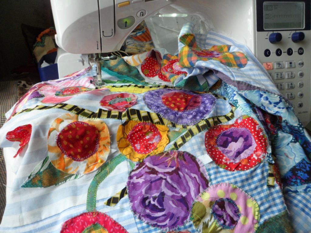 patron fleur patchwork
