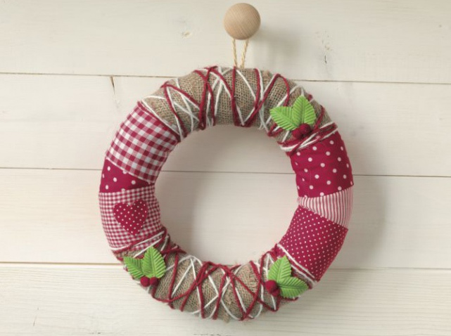 patron couronne noel patchwork