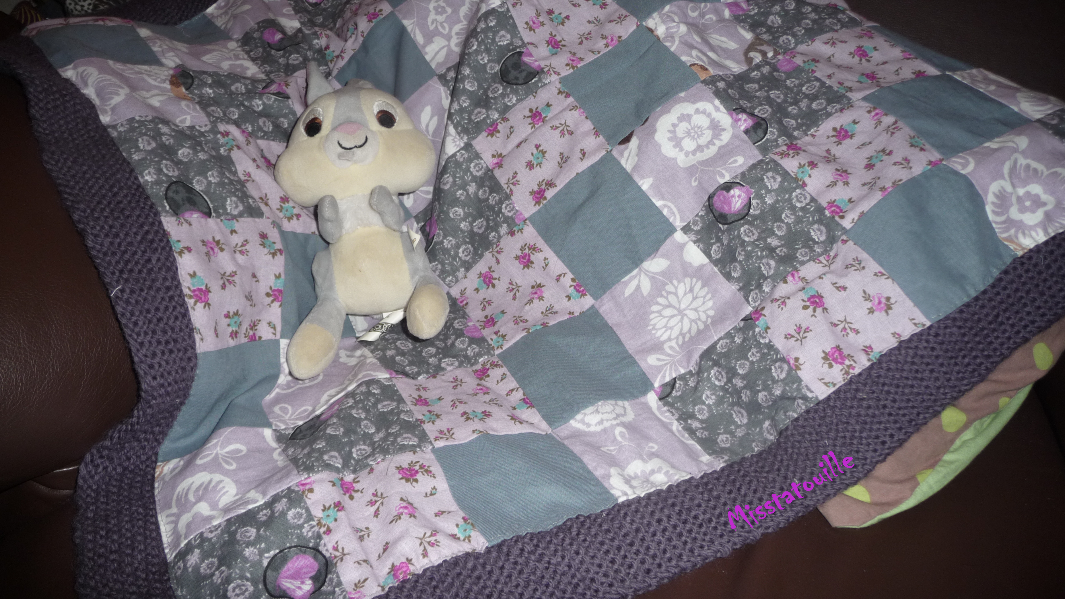 patron patchwork couverture bebe