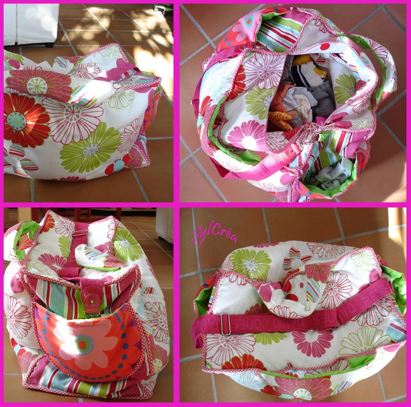 patron sac a langer patchwork