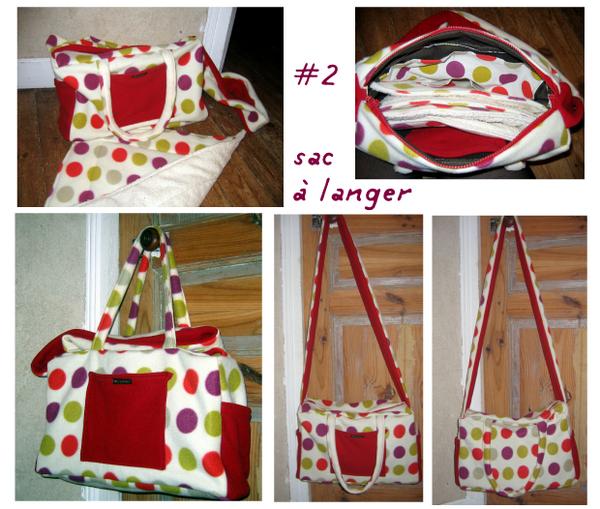 patron sac a langer patchwork