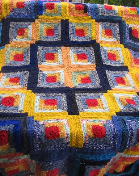 patron couvre lit patchwork