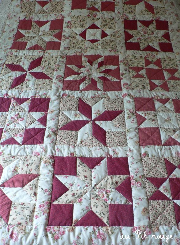 patron couvre lit patchwork