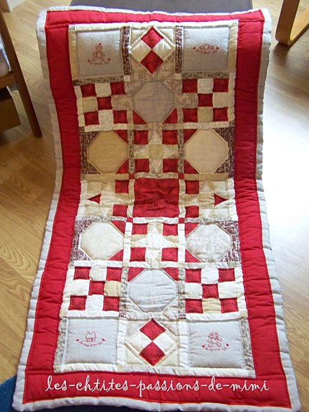 patron couvre lit patchwork