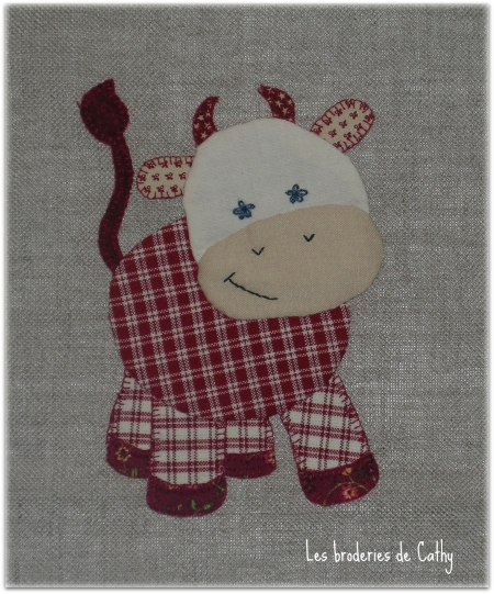 patron vache patchwork