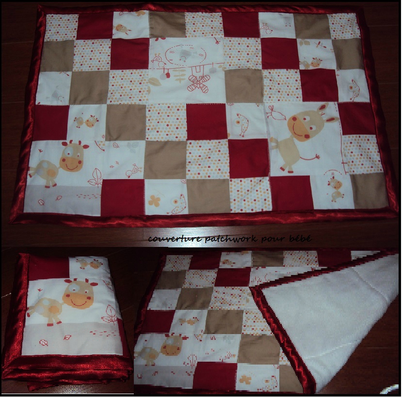 patron couverture bebe patchwork