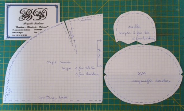 patron souris patchwork