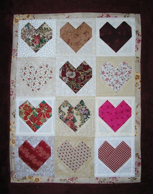 patron coeur patchwork