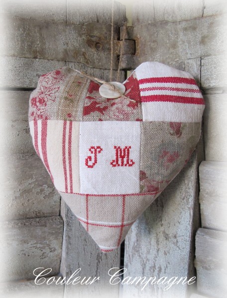 patron coeur patchwork