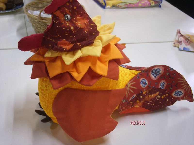 patron coq patchwork
