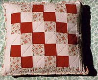 patron patchwork coussin