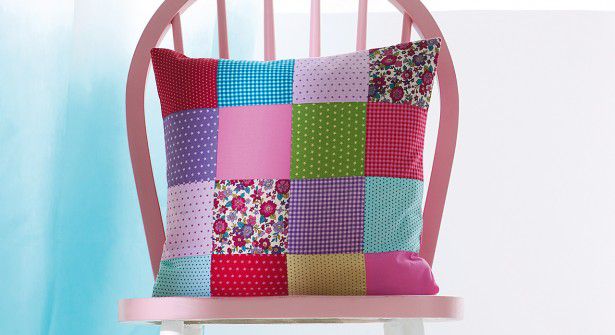 patron patchwork coussin