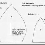 patron chouette patchwork