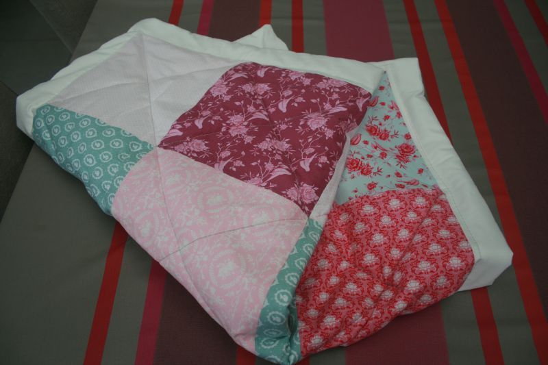 patron couverture patchwork tissu