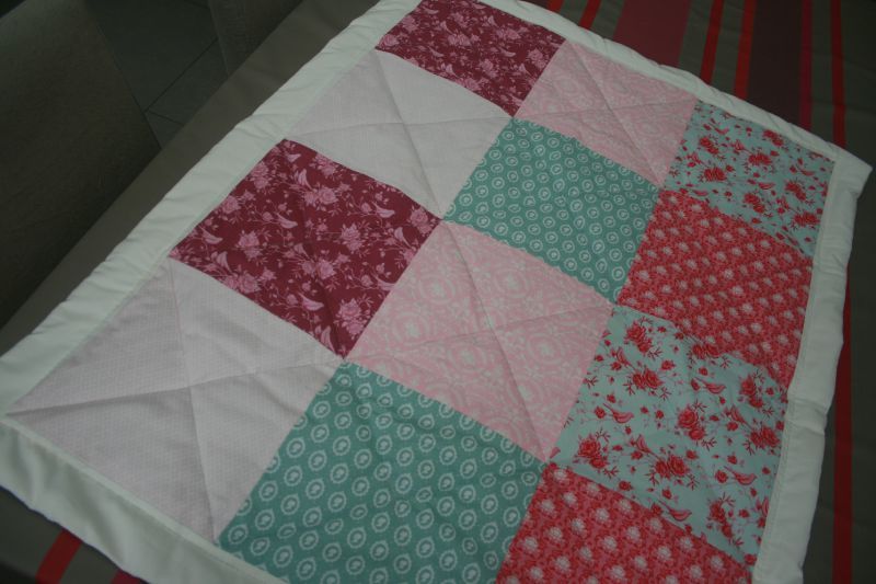 patron couverture patchwork tissu