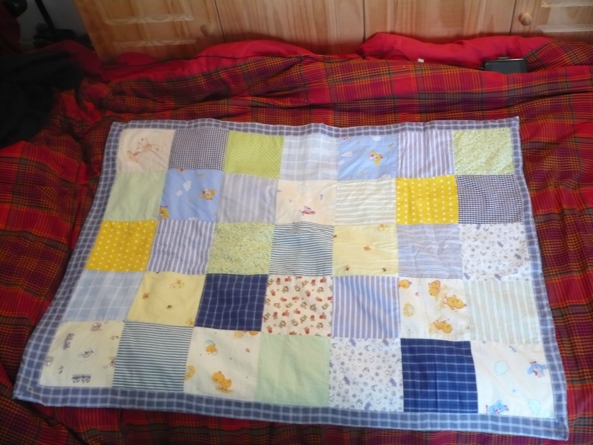 patron couverture patchwork tissu
