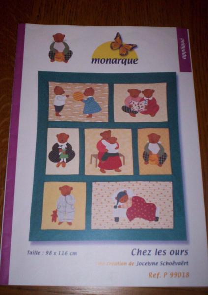 patron gratuit ours patchwork